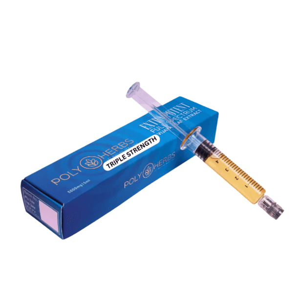 PolyHerbs EXTRA POTENT (Triple Strength) RSO Medical Cannabis Extract Syringe 5000mg – 5ml PolyHerbs EXTRA POTENT (Triple Strength) RSO Medical Cannabis Extract Syringe 5000mg – 5ml